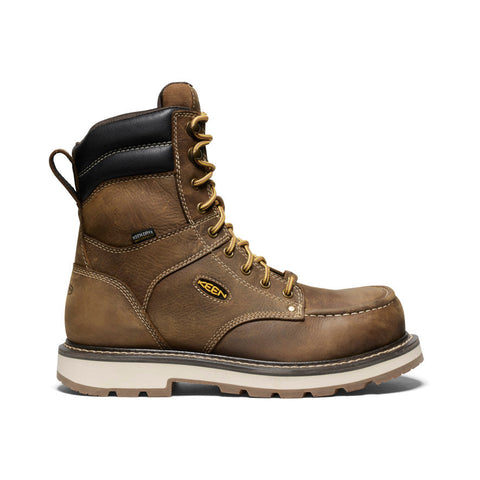 Keen Utility Men's CSA Cincinnati 8" Waterproof 90° Heel Boot (Carbon-Fiber Toe) Belgian/Sandshell 1028288  C.S.A