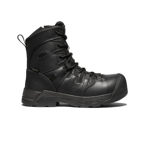 Keen Utility Women's CSA Oshawa+ 8" Side Zip Boot (Carbon-Fiber Toe) Black/Black