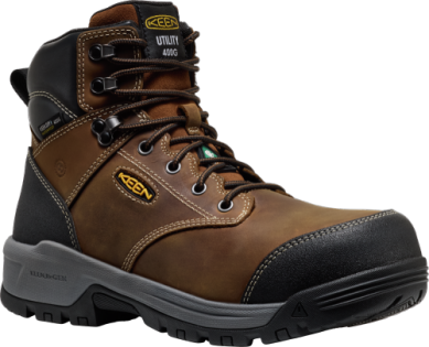 1031301 Keen Utility Men's CSA Insulated Evanston 6' WP 400g Bison/Black