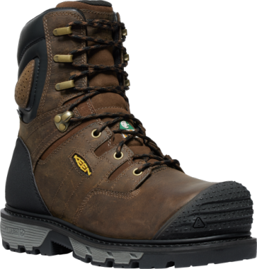 1027678 Keen Utility Men's CSA Camden 8' WP Dark Earth/Brown
