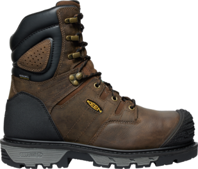 1027678 Keen Utility Men's CSA Camden 8' WP Dark Earth/Brown