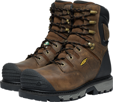 1027678 Keen Utility Men's CSA Camden 8' WP Dark Earth/Brown