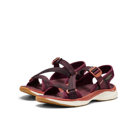 1031820 Women's KEEN Leiki Open Toe Fig/Burnt Brick