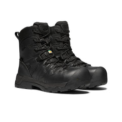 Keen Utility Women's CSA Oshawa+ 8" Side Zip Boot (Carbon-Fiber Toe) Black/Black