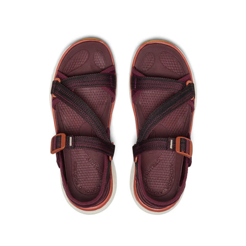 1031820 Women's KEEN Leiki Open Toe Fig/Burnt Brick