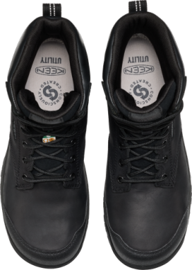 1032281 KEEN Utility Men's Evanston+ 8" CSA Waterproof (Carbon Toe) Black