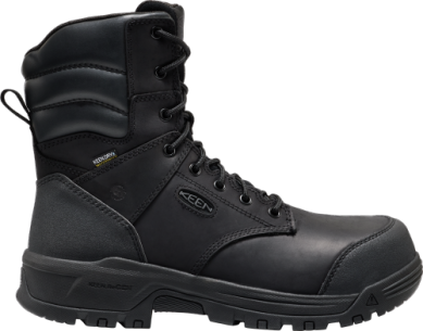 1032281 KEEN Utility Men's Evanston+ 8" CSA Waterproof (Carbon Toe) Black