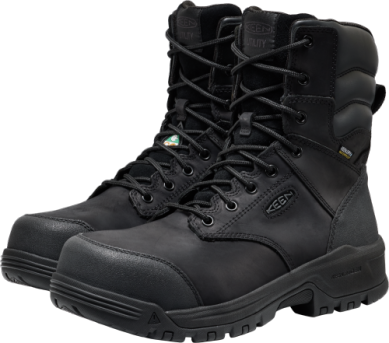 1032281 KEEN Utility Men's Evanston+ 8" CSA Waterproof (Carbon Toe) Black
