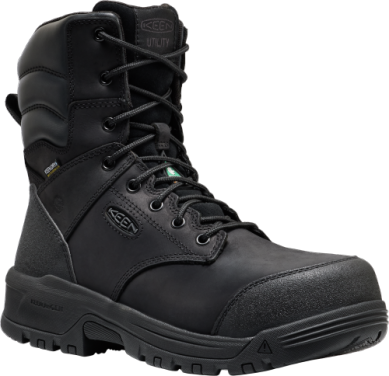 1032281 KEEN Utility Men's Evanston+ 8" CSA Waterproof (Carbon Toe) Black