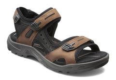 Ecco men's 069564-52340 Yucatan sandal bison/black/black SIZE 47