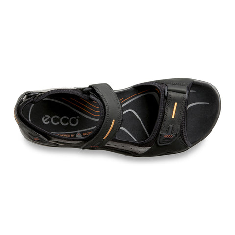 Ecco men's 069564-50034 Yucatan sandal black/mole/black