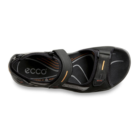 Ecco men's 69564-50034 Yucatan sandal black/mole/black