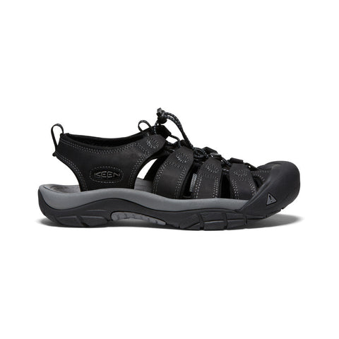 Keen Men's Newport Leather 1022247 BLACK STEEL GREY