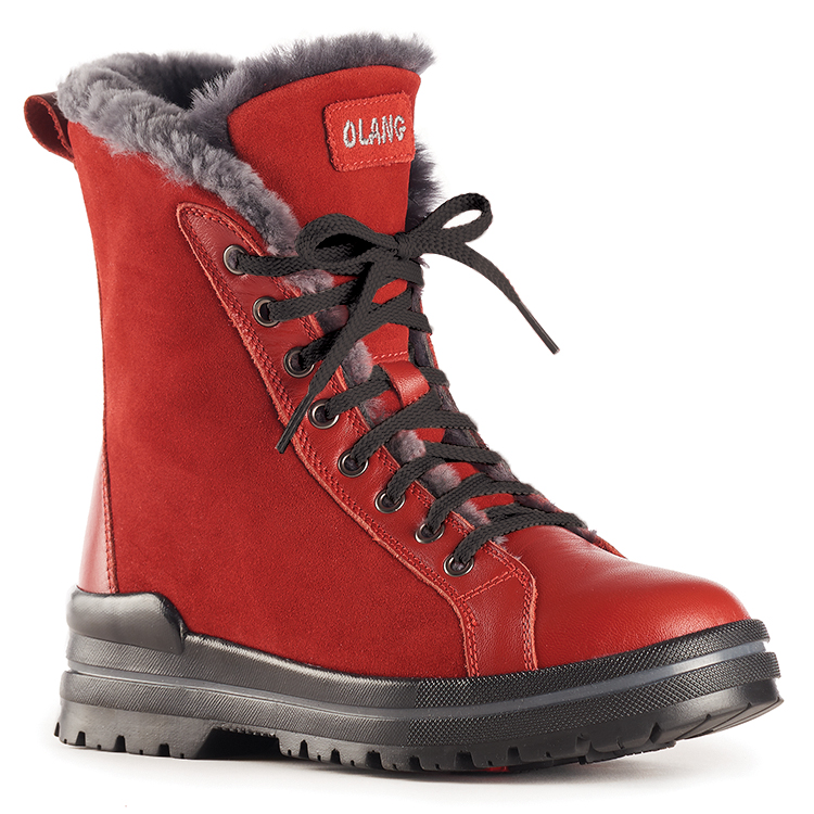 Womens red 2025 lace hiking boots